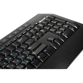  Клавиатура + мышь Microsoft 2000 клав:черный мышь:черный USB беспроводная Multimedia 