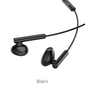  УЦ Наушники HOCO M65 Special sound Type-C wire control earphones with mic, black (ПУ) 
