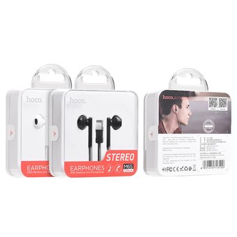  УЦ Наушники HOCO M65 Special sound Type-C wire control earphones with mic, black (ПУ) 
