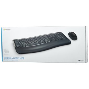  Клавиатура + мышь Microsoft Comfort 5050 клав:черный мышь:черный USB беспроводная Multimedia 