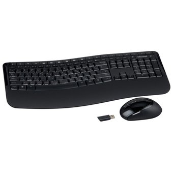  Клавиатура + мышь Microsoft Comfort 5050 клав:черный мышь:черный USB беспроводная Multimedia 