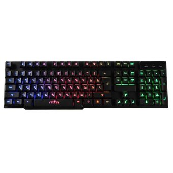  Клавиатура Oklick 760G Genesis черный USB for gamer LED 
