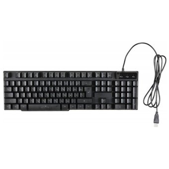  Клавиатура Oklick 760G Genesis черный USB for gamer LED 