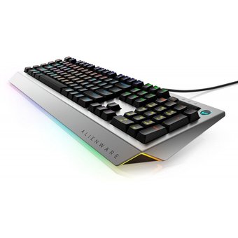  Клавиатура Alienware PRO AW768 механическая серебристый/черный USB Multimedia for gamer LED 