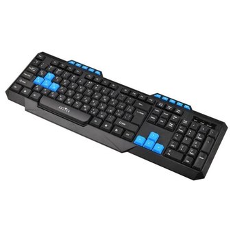  Клавиатура Oklick 750G FROST WAR черный/черный USB Multimedia for gamer 