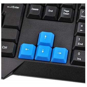  Клавиатура Oklick 750G FROST WAR черный/черный USB Multimedia for gamer 