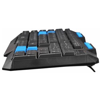  Клавиатура Oklick 750G FROST WAR черный/черный USB Multimedia for gamer 