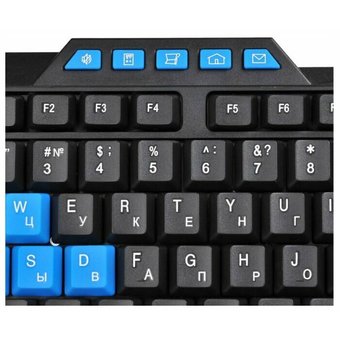  Клавиатура Oklick 750G FROST WAR черный/черный USB Multimedia for gamer 
