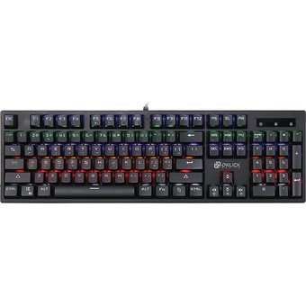  Клавиатура Oklick 940G VORTEX механическая черный USB for gamer LED 