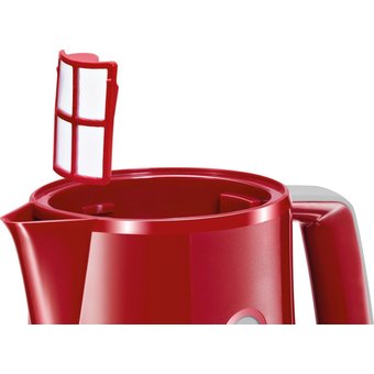 Чайник Bosch TWK3A014 красный 1.7л. 2400Вт (пластик) 