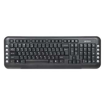  Клавиатура + мышь A4 V-Track 7200N клав:черный мышь:черный USB беспроводная Multimedia 