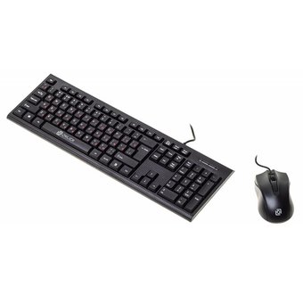  Клавиатура + мышь Oklick 620M клав:черный мышь:черный USB 