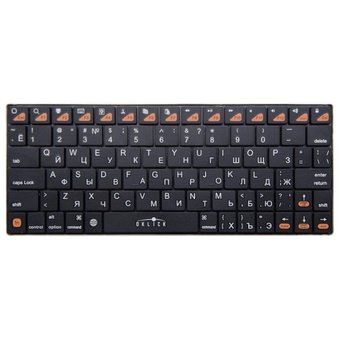  Клавиатура Oklick 840S черный беспроводная BT slim 