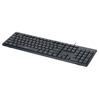  Клавиатура Oklick 520M2U черный/черный USB slim Multimedia 
