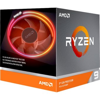  Процессор AMD 100-100000023BOX CPU Desktop Ryzen 9 12C/24T 3900X (4.6GHz,70MB,105W,AM4) box with Wraith Prism cooler 