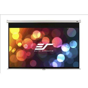  Экран Elite Screens 124.5x221см Manual M100UWH 16:9 настенно-потолочный рулонный черный 