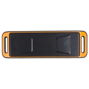  Портативная колонка Hyundai H-PAC160 черный/оранжевый 6W 1.0 BT/3.5Jack/USB 