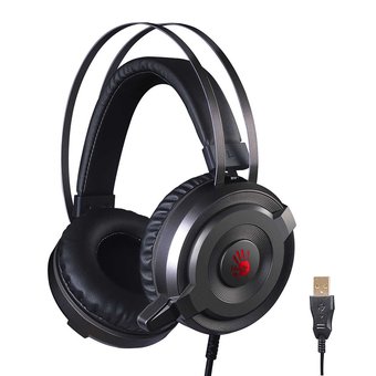  Наушники с микрофоном A4 Bloody G520 черный/серый 