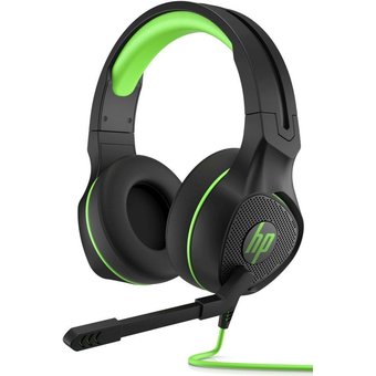  Наушники с микрофоном HP Pavilion Gaming 400 черный/зеленый 2м (4BX31AA) 