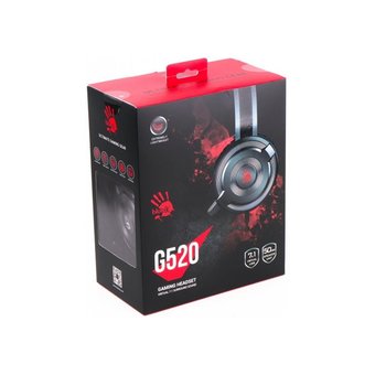  Наушники с микрофоном A4 Bloody G520 черный/серый 