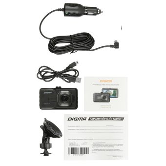  Видеорегистратор Digma FreeDrive 118 черный 