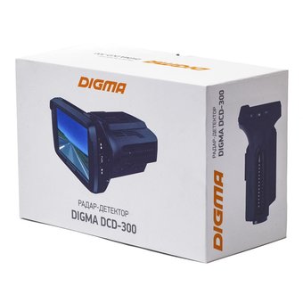  Видеорегистратор с радар-детектором Digma DCD-300 GPS черный 