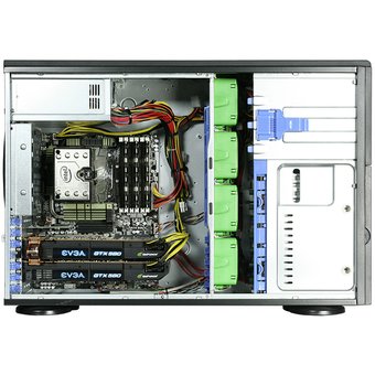  Корпус Supermicro (CSE-743TQ-865B-SQ) 4U Server Case, Extended ATX, 7 слотов, 2xUSB2.0, PSU 1 x 865В, Чёрный 