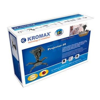  Кронштейн для проектора Kromax Projector-10 серый макс.20кг потолочный поворот и наклон 