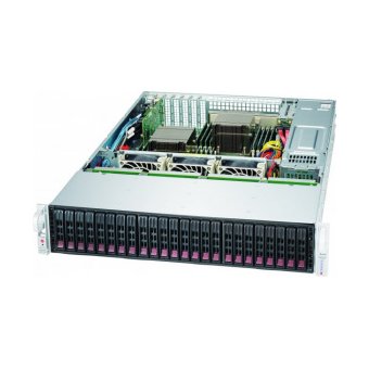  Корпус Supermicro (SC216BE1C4-R1K23LPB) 2U with 1200W Redundant PSU, 24 x 2.5" hot-swap SAS/SATA drive bay 