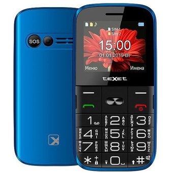  Мобильный телефон teXet TM-B227 синий 