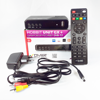  Ресивер DVS-T2+C HOBBIT UNIT GX + universal RCU DVB-T/T2/C 