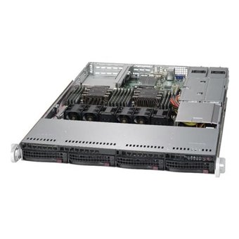  Корпус Supermicro (CSE-815TQC-R706WB2) 1U Optimized for X11 WIO (W series) motherboards, 4 x 3.5" hot-swap SAS/SATA, 1U Redundant 700/750W 