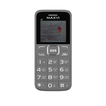  Мобильный телефон Maxvi B2 Grey 