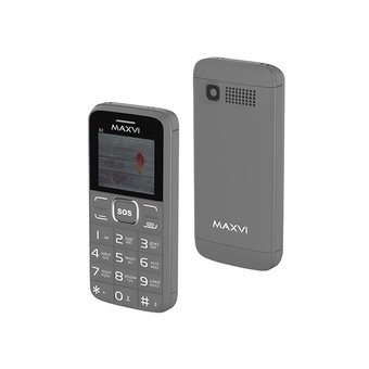  Мобильный телефон Maxvi B2 Grey 