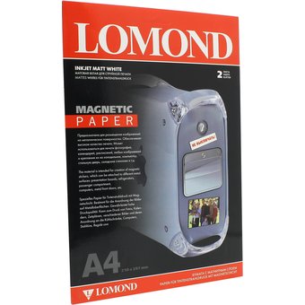  Фотобумага Lomond 2020346 A4/660г/м2/2л/белый матовое/магнитный слой для струйной печати 