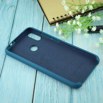  Чехол Silicone case для Xiaomi Redmi Note 7 синий(40) 