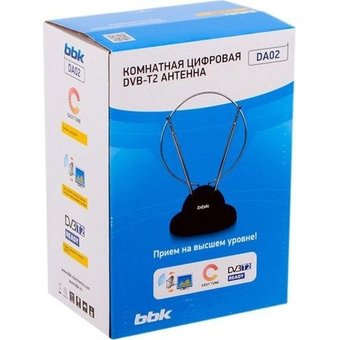  Антенна телевизионная BBK DA02 пассивная черный 