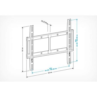 Кронштейн Holder LCD-F4610 черный 32"-65" макс.60кг фиксированный 