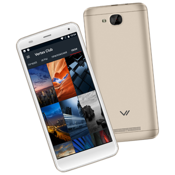  Смартфон Vertex Impress Forest 4G Gold (VFORST-GL) 