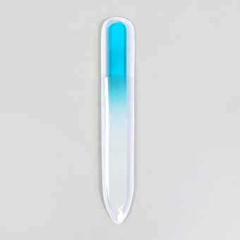  Пилка стеклянная для ногтей «Цветной градиент», 14 см, в чехле, цвет МИКС (806809) 