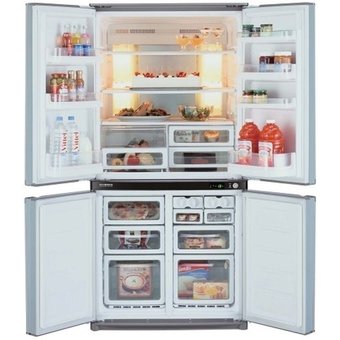  Холодильник Sharp SJ-F95STSL серебристый 
