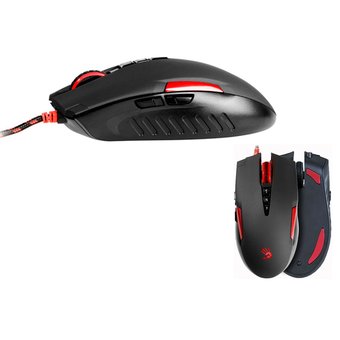  Мышь A4Tech Bloody V2M Black&Red, Metal, 3200dpi, 7but, USB, оптическая 