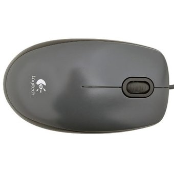  Мышь Logitech M100 Gray, USB, оптическая, проводная (910-005003) 
