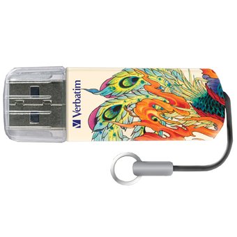  USB-флешка 32G USB 2.0 Verbatim Mini Tattoo Edition Phoenix (49898) 