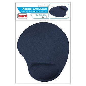  Коврик Buro BU-GEL синий, под запястье (от 25 шт) 