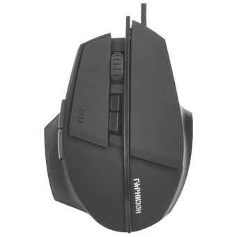  Мышь игровая Гарнизон GM-740G, "Альтаир", Black, USB, софт тач, 2400 dpi, 6 кн.+колесо-кнопка 
