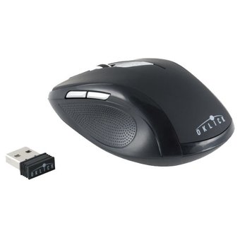  Мышь Oklick 465MW Black, Wireless, 1600dpi, 5кн, USB 