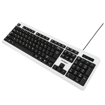  Клавиатура Гарнизон GK-110L, подсветка, USB, Black/White 