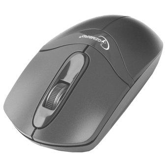  Мышь Gembird MUSW-315 Black, Wireless, USB, 2кн.+колесо-кнопка, 2.4ГГц, 1000 dpi 