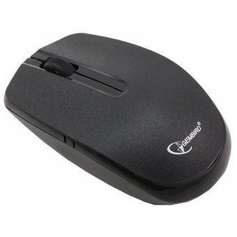  Мышь Gembird MUSW-207 Black, Wireless, USB, soft touch, 2кн.+колесо-кнопка, 2.4ГГц, 1600 dpi 